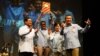 Prabowo Subianto, Sandiaga Uno, pengusaha Yani Motik dan Erwin Aksa bersama 1.500 pengusaha yang tergabung dalam Aliansi Pengusaha Nasional, di Djakarta Theater, Kamis (21/3) (Prabowo-Sandi Media Center)