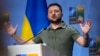 FILE - Ukraine's President Volodymyr Zelenskyy addresses a media conference at a NATO summit in Vilnius, July 12, 2023.