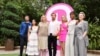 Actors Michael Cera, America Ferrera, Ryan Gosling, Margot Robbie, Issa Rae, Kate McKinnon and director Greta Gerwig pose for pictures during a photocall for the upcoming Warner Bros. movie "Barbie" in Los Angeles, California, June 25, 2023. 