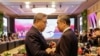 South Korea's Foreign Minister Park Jin talks to China's Communist Party's foreign policy chief Wang Yi prior to the Association of Southeast Asian Nations (ASEAN) Plus Three Foreign Ministers' Meeting in Jakarta, Indonesia, July 13, 2023.