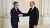 Prezident İlham Əliyev və İsrailin xarici işlər naziri Eli Kohen Arxiv foto. Mənbə: İsrailin xarici işlər nazirinin Twitter səhifəsi)