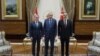 Rəcəb Tayyib Ərdoğan, Hakan Fidan və Ceyhun Bayramov (Mənbə: Türkiyə Prezidentinin rəsmi internet saytı)