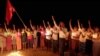 ပဇီကြီးရွာ လေကြောင်းတိုက်ခိုက်မှုကြောင့် သေဆုံးခဲ့ကြသူတွေအတွက် ကနီမြို့နယ်ပြည်သူတွေ ဆုတောင်း (Photo@ ကနီ နွေဦးတော်လှန်ရေး သပိတ်အင်အားစု)