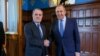 Rusiya xarici işlər naziri Sergey Lavrov və Azərbaycan xarici işlər naziri Ceyhun Bayramov (Mənbə: Rusiya Xarici İşlər Nazirliyi)