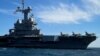 Tàu sân bay Charles-de-Gaulle của Pháp ở ngoài khơi bờ biển Toulon hôm 25/4. Tàu Charles-de-Gaulle, soái hạm của hạm đội Pháp, lần đầu tiên nằm dưới sự kiểm soát hoạt động của NATO trong khoảng thời gian 15 ngày.