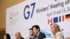 Japan's Environment Minister Akihiro Nishimura and Minister of Economy, Trade and Industry Yasutoshi Nishimura attend at a news conference of G7 Ministers' Meeting on Climate, Energy and Environment in Sapporo, Apr. 16, 2023, (Kyodo via Reuters) 