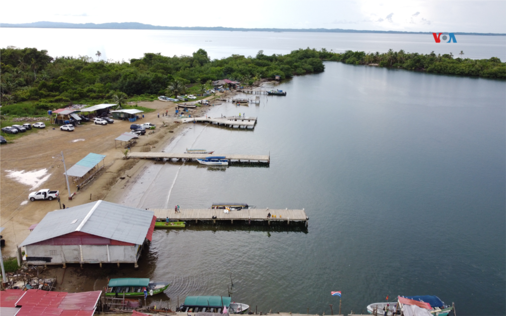 Vistas del muelle en Gardí Sugdub, en la Comarca Guna Yala en el Caribe panameño.