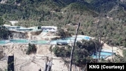 ကချင်ပြည်နယ်က မြေရှားသတ္တုတူးဖော်ရေးလုပ်ငန်းခွင် 