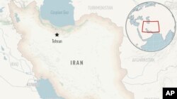 Peta Iran dengan letak ibu kota Teheran. (AP)