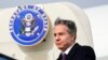 Menteri Luar Negeri AS Antony Blinken tiba di bandara Munich, Jerman selatan, untuk menghadiri Konferensi Keamanan Munich (MSC) pada 17 Februari 2023. (Foto: AFP)