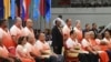 Leaders assemble for a photo at the opening of the annual Pacific Islands Forum leaders meeting in Nuku'alofa, Tonga, Aug. 26, 2024. 