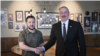 Ilham Aliyev and Volodimir Zelenski (Arxiv foto. Mənbə: Azərbaycan Prezidentinin Administrasiyası)