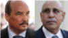 Mohamed Ould Abdel Aziz (g.) a été le chef de l'Etat de 2008 à 2019, Mohamed Ould Cheikh El Ghazouani (dr.) est son successeur actuellement en poste.