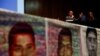 Carlos Martin Beristain and Angela Buitrago, members of the Interdisciplinary Group of Independent Experts, attend the press conference about the 43 missing students of the Ayotzinapa Teacher Training College, in Mexico City, Mexico, July 25, 2023.