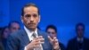 Perdana Menteri dan Menteri Luar Negeri Qatar Sheikh Mohammed bin Abdulrahman al-Thani berbicara pada sesi pertemuan tahunan Forum Ekonomi Dunia (WEF) di Davos, 16 Januari 2024. (Fabrice COFFRINI / AFP)