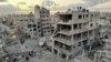 Một địa điểm nơi Israel oanh kích các các ngôi nhà ở trại tị nạn Jabalia ở phía bắc Dải Gaza, ngày 21 tháng 11 năm 2023.