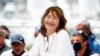 FILE - Jane Birkin poses during the 74th Cannes Film Festival, July 8, 2021. 