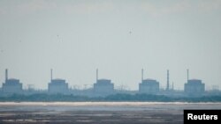 资料照片：乌克兰东部的扎波罗热核电站。(2023年6月16日）