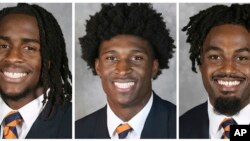 Tre studentët e vrarë Devin Chandler, Lavel Davis Jr. dhe D’Sean Perry