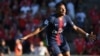 Kylian Mbappé après avoir marqué son but lors du match contre Nîmes, France, le 1er septembre 2018.
