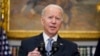 Presidente americano, Joe Biden, fala sobre a situção na Ucrânia na Casa Branca, Washington, 21 Abril 2022