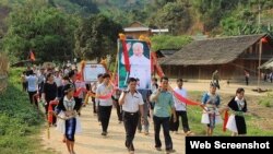 Ảnh minh họa, bản Phá Lõm đón nhận danh hiệu Bản văn hóa tháng 4/2017. Báo Nghệ An