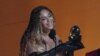 Beyonce menerima penghargaan Best Dance/Electronic Music untuk album "Renaissance" selama Penghargaan Grammy Tahunan ke-65 di Crypto.com Arena, Los Angeles, 5 Februari 2023. (VALERIE MACON / AFP)