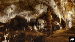This image shows the Big Room, one of the highlights of the subterranean Carlsbad Caverns National Park near Carlsbad, N.M., March 13, 2017. (Carlsbad Caverns National Park via AP)