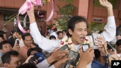 Chea Mony, president of Cambodia's Free Trade Union of Workers.