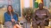 Melinda Gates en audience avec le président burkinabà Roch Kaboré, à Ouagadougou, le 24 janvier 2018. (VOA/Issa Napon )