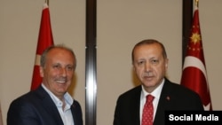 Muharrem İnce və Recep Tayyip Erdoğan