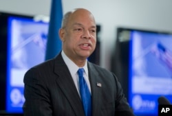 FILE - Homeland Security Secretary Jeh Johnson in Washington.