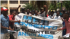 Estudantes manifestam-se no Zango. Luanda, Angola