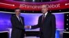 Alain Juppe (Dama) Francois Fillon (Hagu) a loakcin da suka halarci muhawara