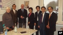 Sam Rainsy meet with Dr. Norbert Lambert, president of Parliament of Germany. 