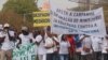 Manifestação de estudantes da Universidade Lusófona da Guiné-Bissau