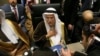 FILE - Saudi Arabia Minister of Petroleum and Mineral Resources Ali Ibrahim Naimi speaks to journalists before a meeting of the Organization of the Petroleum Exporting Countries, OPEC, at their headquarters in Vienna, Austria, Dec. 4, 2015. 