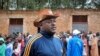 FILE - Burundi's President Pierre Nkurunziza speaks to the media after casting his vote in the constitutional referendum in Buye, north of Ngozi, in northern Burundi, May 17, 2018. 