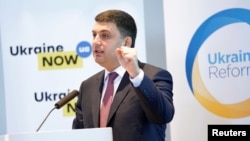 Ukraine's Prime Minister Volodymyr Groysman speaks during the international Ukraine Reform Conference in Copenhagen, Denmark, June 27, 2018