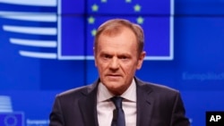 ဥရောပကောင်စီဥက္ကဋ္ဌ Donald Tusk (မတ်၊ ၂၀၊ ၂၀၁၉)