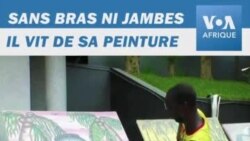 Un peintre handicapé utilise sa bouche pour créer des œuvres d'art