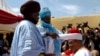 Nadin Sauratar tsohon Ministan tsaron Najeriya, Theophilus Danjuma in Zaria, Kaduna State.
