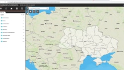 Скріншот: інтерактивна карта Чорнобиля