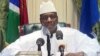 L’ex-président gambien Yahya Jammeh déclarant accepter de céder le pouvoir au président élu Adama Barrow, à Banjul, le 21 janvier 2017. Image du discours diffusé sur la télévision d’Etat.