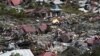 Kawasan Petabo, Palu, Sulawesi Tengah yang hancur pasca hantaman gempa bumi, dilihat dari udara, 7 Oktober 2018.