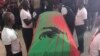 Urna com restos mortais de Jonas Savimbi