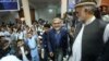 Afghan presidential candidate Abdullah Abdullah arrives for a gathering with his supporters in Kabul, July 8, 2014. 