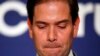 FILE - Sen. Marco Rubio, R-Florida, speaks during a Republican primary night celebration rally at Florida International University in Miami, Florida, March 15, 2016. 