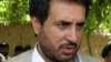 Afghanistan's Intelligence Chief Asadullah Khalid speaks to the media in the Arghandab district of Kandahar province, June 20, 2008.