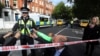 Deputy Chief Constable Adrian Hanstock of the British Transport Police makes a statement to the media after an incident at Parsons Green underground station in London, Britain, Sept. 15, 2017. 
